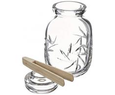 Crystaljulia 8163 - Barattolo per marmellata, 24% Pbo, 11 cm, Trasparente