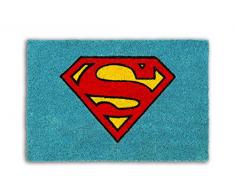 Excelsa Superman Zerbino, Fibra di Cocco, Azzurro, 40x60x1.5 cm