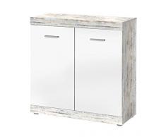 13casa Randy Buffet, Nobilitato, Bianco, 90 x 34.8 x 92 cm