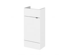 Hudson Reed - Mobiletto da Bagno Compatto, 400 mm, Colore: Bianco Lucido