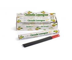Stamford INC 37316 - Bastoncini di incenso alla citronella e citronella, 6 Confezioni, Colore: Nero, Taglia Unica