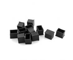 sourcingmap feltro di lana sedia tavolo rettangolo gamba protettore gomma piede 19mmx28mm 12Pcs