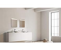 Talos Home - Specchio da Bagno, 45 x 65 cm, Colore: Argento