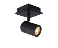 Lucide - Faretto da soffitto, in metallo, 5 W, colore: Nero