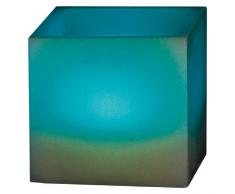 Digicandle, Candela Digitale Quadrata a LED, in Vera Cera profumata alla Vaniglia, telecomandata, con 12 Colori intercambiabili