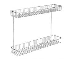 InterDesign 50360EU Classico Organizzatore 2 Livelli Sotto al Lavandino, Metallo, Argento, 45.72x30.48x38.1 cm
