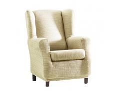 Eysa F817080 Aquiles Copripoltrona Elastico, Poliestere-Cotone, Greggio, 37x29x5 cm