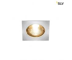 SLV Pika QPAR51 - Lampada da soffitto quadrata per interni, colore: Cromato 50 W, in alluminio, 0 W