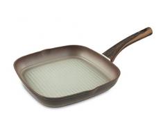 Galileo Casa 2196221 casale bistecchiera 26x26cm forg Man/Legno, Alluminio forgiato