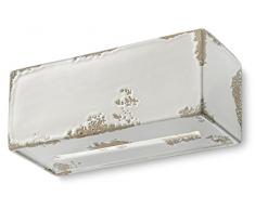 Ferroluce Retrò Applique Rettangolare R7s, 150 W, Bianco