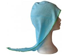 Fibao Turbante asciugacapelli (Blu Laguna)