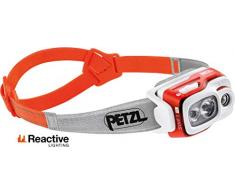 Petzl Swift RL Torcia a Fascia Grigio, Arancione LED 7.8 W, Red
