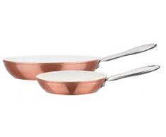 GSW 438186 - Set di 2 padelle in rame e alluminio, acciaio INOX