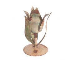 Ian Snow - Portacandele a Forma di Tulipano, Multicolore