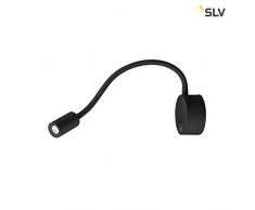 SLV DIO Flex Plate, Lampada LED da parete per interni, nero, 4000 K, alluminio, 1,9 W