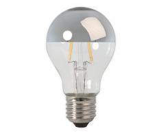 CALEX - Lampada a filamento standard a testa specchio con LED 4 con (sostituzione di 40 con) grande E27, presa argento