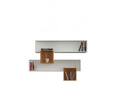 Best Seller Living Mensola A Muro Salad Bianco/Marrone Chiaro