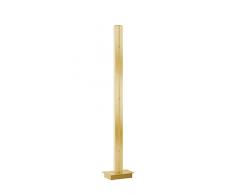 WOFI Lampada Da Terra, Alluminio, integrato, 38Â W, goldfarbig, 26.4Â x 16.39Â x 141Â cm