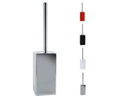 Spirella Collezione Quadro, Spazzola per Il Bagno WC lavabo Creativo 45,0Â x 11,5Â x 11,5Â cm, Porcellana, Cromato