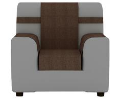 Eiffel Textile Marseille – Copri Divano 1 Posto 55 x 195 x 2 cm Marrone