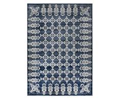 Vallila Paloma rug 140x200 cm Blu Elegante Design Lussuoso Viscosa Tappeto, 200cm x 140cm