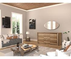 THETA DESIGN by Homemania Cassettiera, CASSETTIERA Vilnius, Corpo & fronte: rovere monument