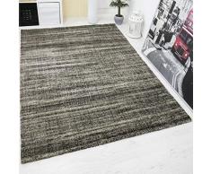 VIMODA Tappeto Blu Screziato Spessa Tessuto qualitÃ Pratico Salotto Dormire Camere Bambini Schadstoff Testato - Marrone, 80x300 cm