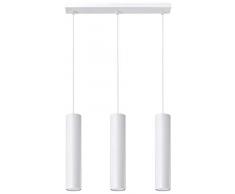 Sollux Lighting Lagos 3 - Lampadario in acciaio, colore: Bianco