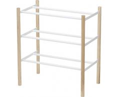 yamazaki Plain Scarpiera, Acciaio, Bianco, Taglia Unica