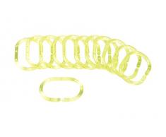 Douceur dâintÃ©rieur Anelli per la Tenda della Doccia, 12 Pezzi, Dimensioni: 4 x 0,4 x 6 cm Vitamina Verde Anice