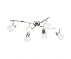 Brilliant g21906/15Â a +, lampade da soffitto, Metallo, 5Â W, Cromo/trasparente, 48Â x 70Â x 16.5Â cm