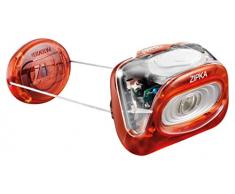 Petzl ZIPKA - Lampada frontale da 100 lumen, colore: Rosso