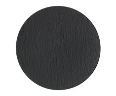 Villeroy & Boch Manufacture Rock Piatto da Pizza, Porcellana Premium, Nero, 32 cm