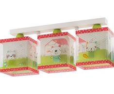 Dalber My Sweet Home Lampada da soffitto 60 W, Multicolore, 205 x 500 x 140