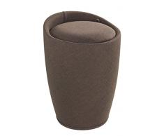 Wenko Candy Sgabello da Bagno, Plastica, Marrone, 38.5 x 38.5 x 53.0 cm