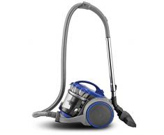 Harper, aspirapolvere senza sacchetto, multiciclonico, modello Raptor, grigio + blu, multicolore, 800 W