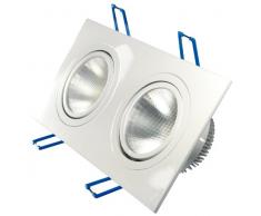 Transmedia, Faretto LED da incasso, 10 x 10 x 10 cm