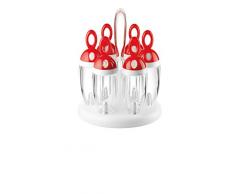 Fratelli Guzzini Kitchen Active Design Porta Spezie Girevole, PMMA|PP|ABS, Rosso