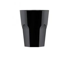 Garnet Nero Bicchiere di plastica Riutilizzabile âRox Set da 6 Pezzi â Lavabile in lavastoviglie â 29 Bordo/ 25 cl a Servizio-Made in Italy