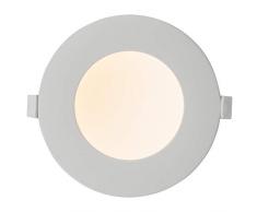 AEG Orbita - Faretto da incasso fisso in alluminio pressofuso, 12 W, 15 cm, colore: Bianco