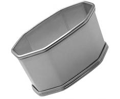 silberkanne - Portatovaglioli Octo L, 5,5 cm, Placcato Argento, per tovaglioli di Stoffa