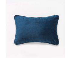Sancarlos Alma - Cuscino Liscio al Tatto in Velluto 30X45 Blu Navy