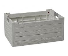 Dea Home Florida Box Cassettiera Pieghevole, Grigio, 59x39x28 cm