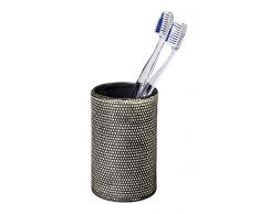 Wenko 22629100 bicchiere per spazzolino da denti in ceramica Mali, Ceramica, Verde, 7 x 7 x 11 cm