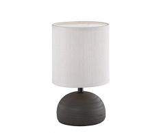 Reality Leuchten r50351001, lampada da tavolo, in ceramica, marrone, 14.0 x 14.0 x 23.0 cm