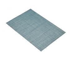 Kitchen Craft Tovaglietta in Vinile Intrecciato, 45 x 30 cm, Colore: Blu/Verde, PVC e Poliestere, 45 x 30 x 0.1 cm
