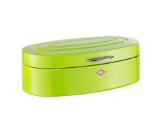 WESCO Elly Cestino per Il Pane, Acciaio Inossidabile, Acciaio Inox, Verde Lime, 26 x 41.5 x 14 cm