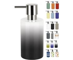 Spirella Porcellana Tubo sfumato Dispenser di Sapone, Nero
