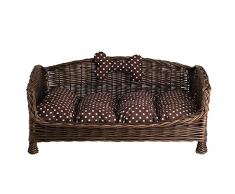 E di wicker24Â 483Â âÂ 60/SP O1Â Animale Cestino in Vimini, Cestino, Marrone Scuro, 64Â x 42Â x 25Â cm