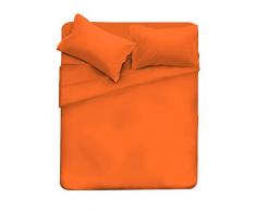 MB Home Italy Cl El Arancio 2Pst Completo Letto, Microfibra, Matrimoniale, 240 x 270 cm, 4 unità